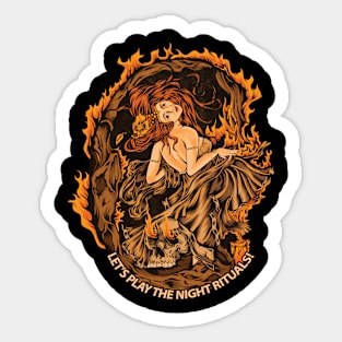 Let's Play The Night Rituals! Sticker